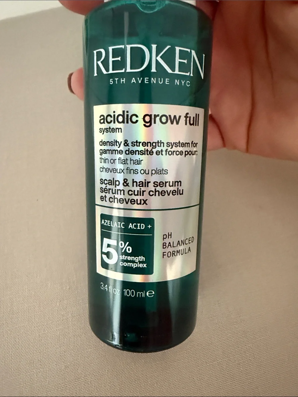 Redken Acidic Grow Full Scalp & Hair Serum  Brand New In Box (mens hair product)